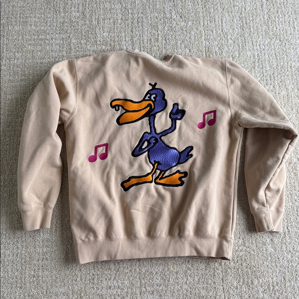 Obey Disco Duck Tan Crewneck Sweatshirt - Picture 4 of 11
